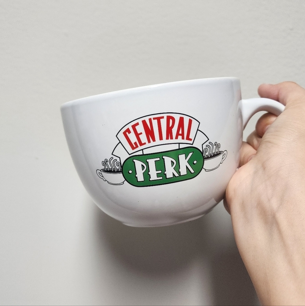 Friends Central Perk White Mug Wide Nwot
